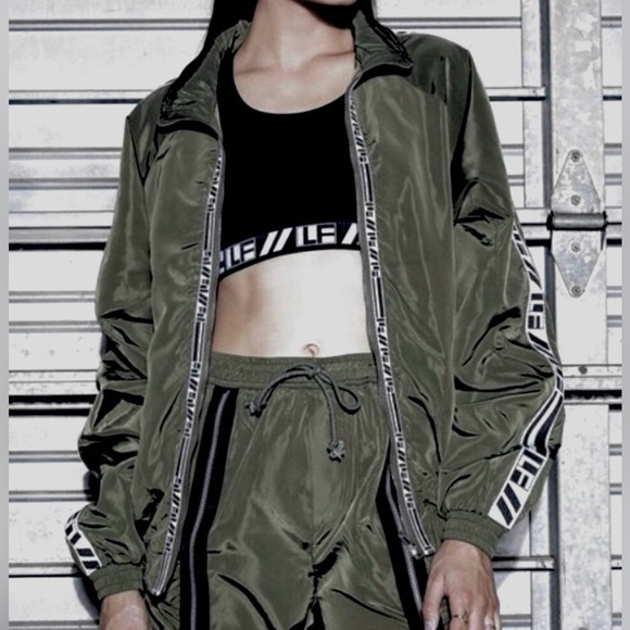 LF Brand jogger track pants zipper detail elastic drawstring waist NEW RE $248🎉 - Picture 2 of 16